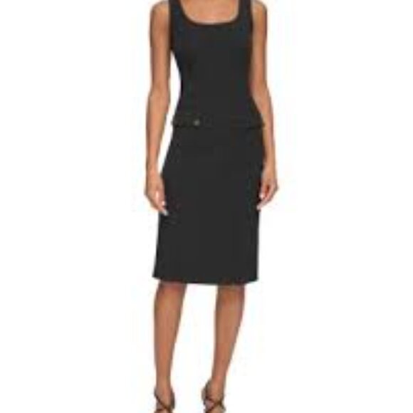 64- NWT KARL LAGERFIELD PARIS CREPE SHEATH DRESS - Picture 2 of 10